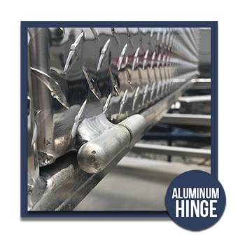 Aluminum Door Weld on Hinge