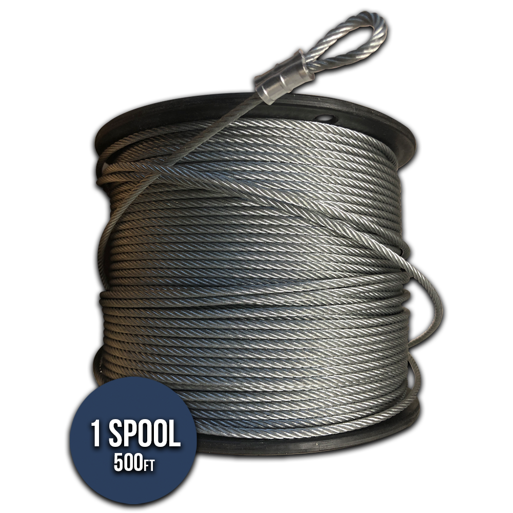 Galvanized 1/8″ Cable 1 Spool