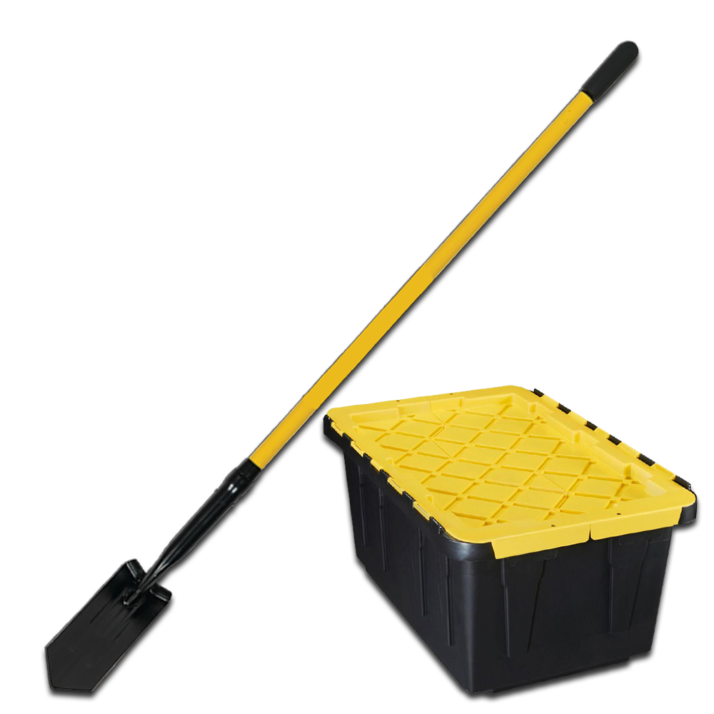 Sand Bin & Trenching Shovel