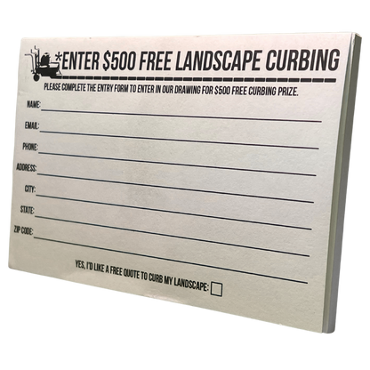 Competition Entry Forms (50) count 4x6 1 side