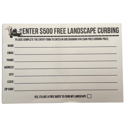 Competition Entry Forms (50) count 4x6 1 side