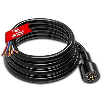 7 Way Trailer Cord, 8` For Trailer