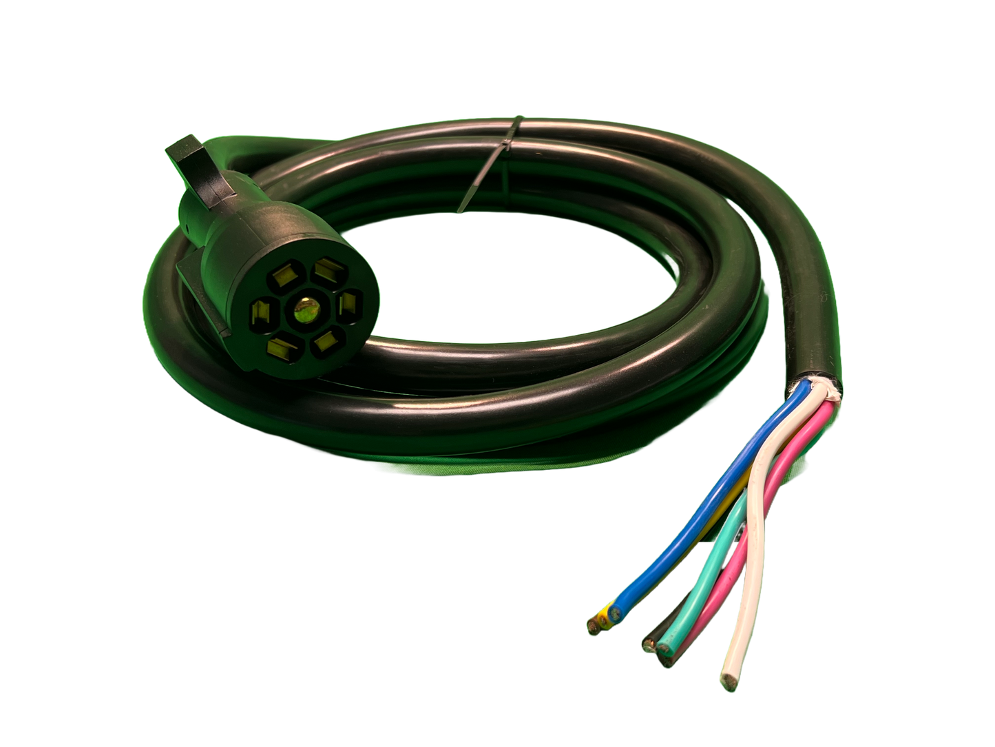 7 Way Trailer Cord, 8` For Trailer