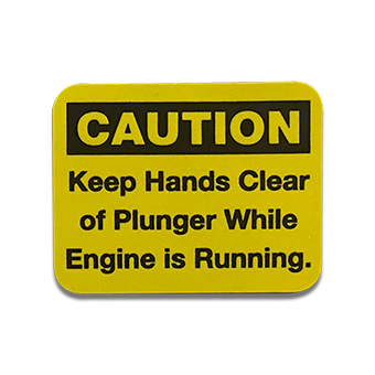 Decal - Caution Pinch Area